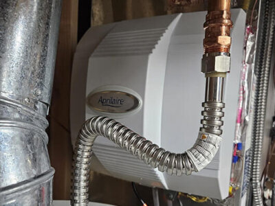 A picture of a new HVAC system that was installed.